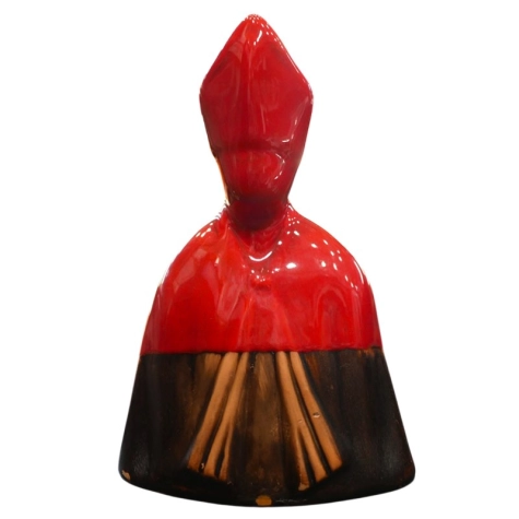Busto San Gennaro rosso in ceramica 20 cm