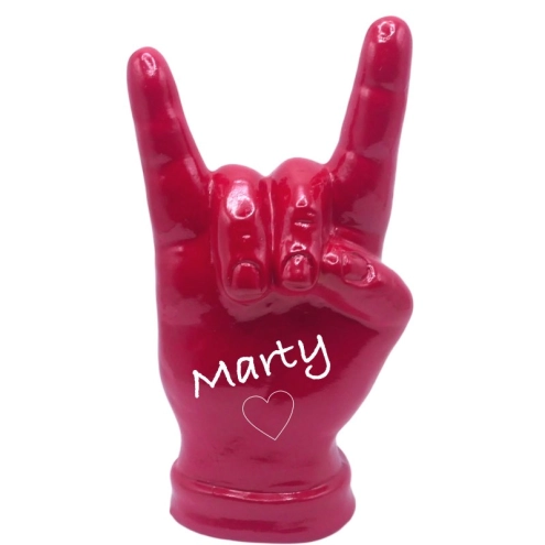 Corna rossa personalizzata da 12 a 21 cm in scatola regalo
