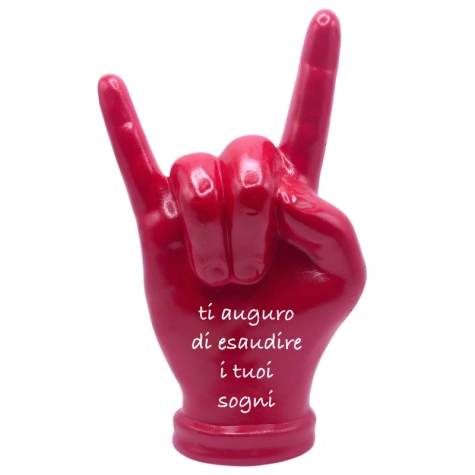Corna rossa personalizzata da 16 cm in scatola regalo