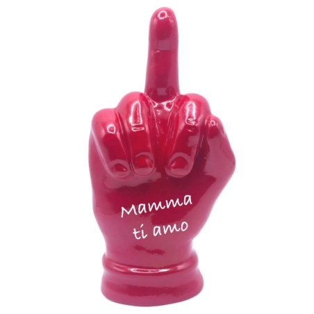 Dito medio personalizzato da 12 cm in scatola regalo