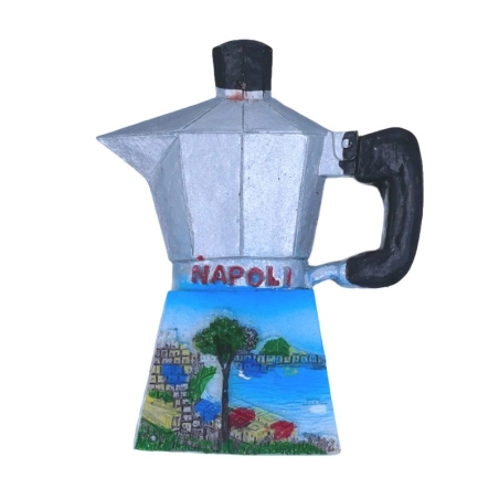 Moka Napoletana in resina con magnete 6 cm