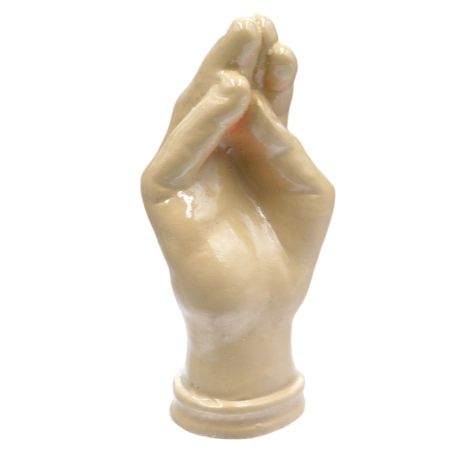 Mano beige " Ma che vuoi" in ceramica 12 cm