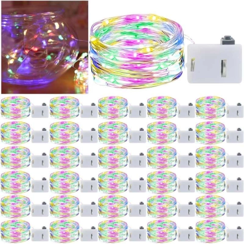 stringa da 20 fibre ottiche multicolori impermeabile