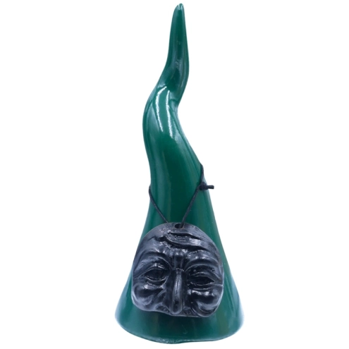 Pulcicorno verde petrolio in ceramica da 15 a 25 cm