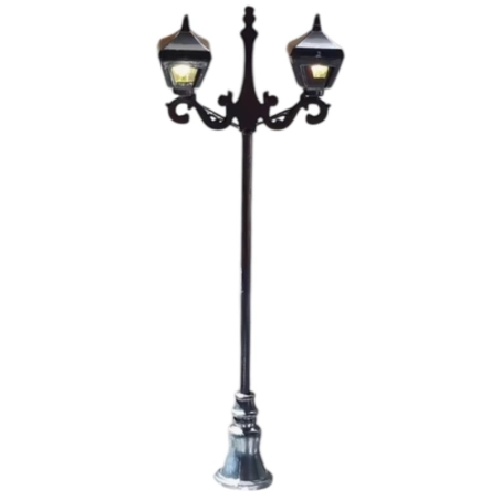 Lampioncino a doppia test con luce LED 12v