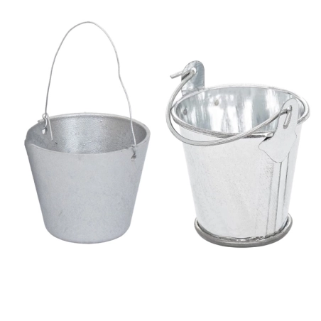 Secchio in metallo per pastori da 7 a 12 cm