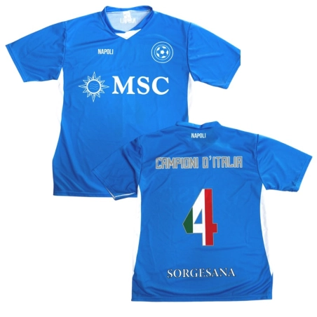 Maglia Napoli Campione D'Italia 4 TUTTE LE TAGLIE