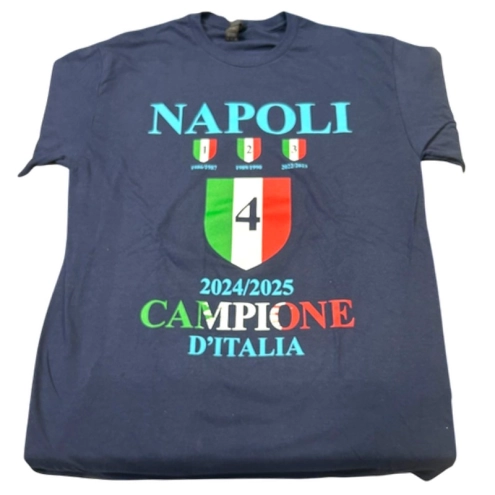 Shirt Maglia Napoli Campione 4 Scudetto | statuine calciatori