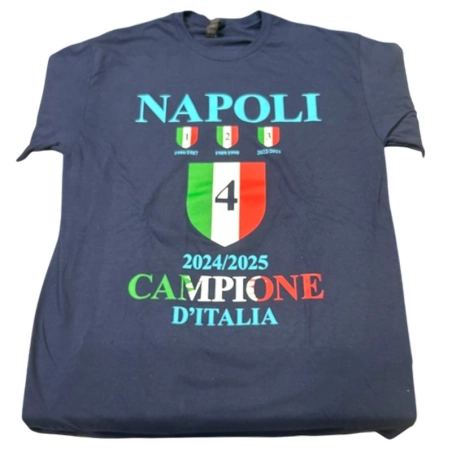 Shirt Maglia Napoli Campione 4 Scudetto | statuine calciatori