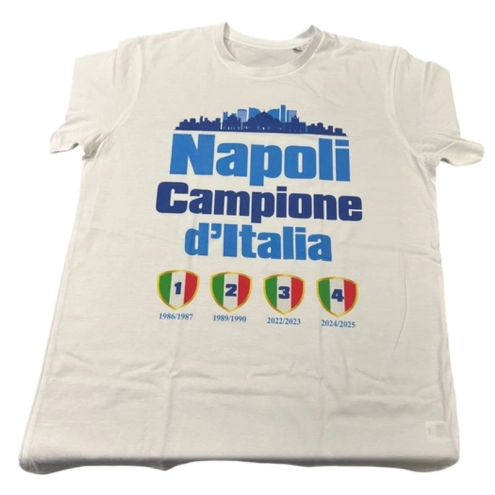 Shirt Maglia Napoli Campione 4 Scudetto | statuine calciatori
