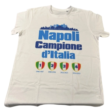 Shirt Maglia Napoli Campione 4 Scudetto | statuine calciatori