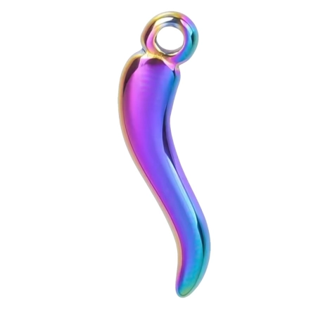 Gioiello Corno multicolore Ciondolo 2-3 cm