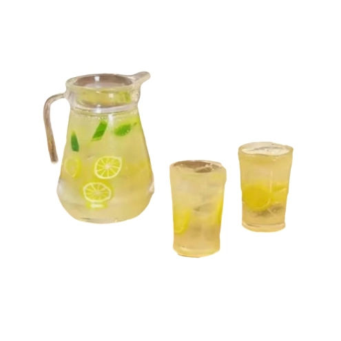 Set con Brocca di limonata e 2 bicchieri con limonata