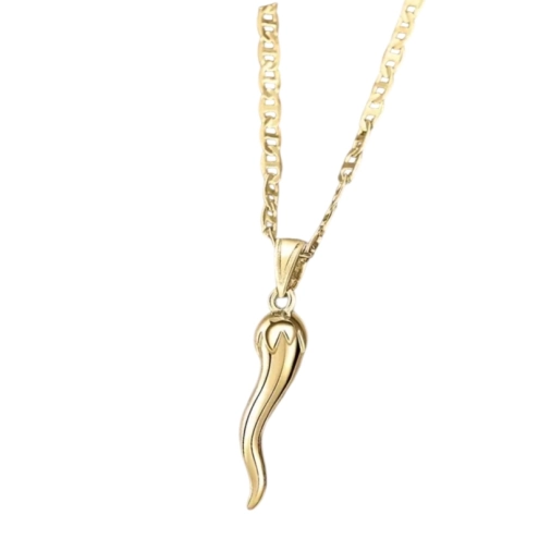 Collana corno d'orato 1 cm
