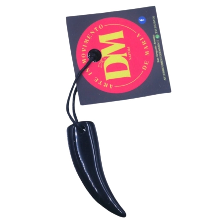 Corno nero stile corallo 4 cm