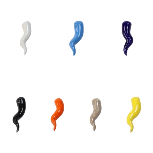 Corni in ceramica con calamita da 6 cm - VARI COLORI