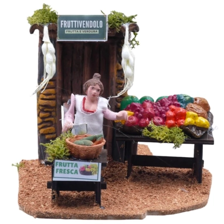 Fruttivendola in movimento 10 cm