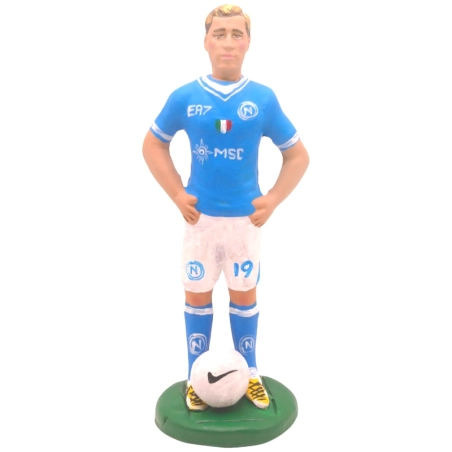 Statuetta Hojlund Napoli in terracotta 17 cm