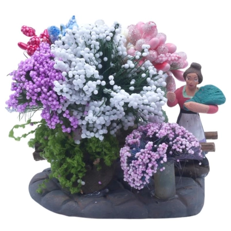 Bottega della Fioraia in miniatura 4 cm