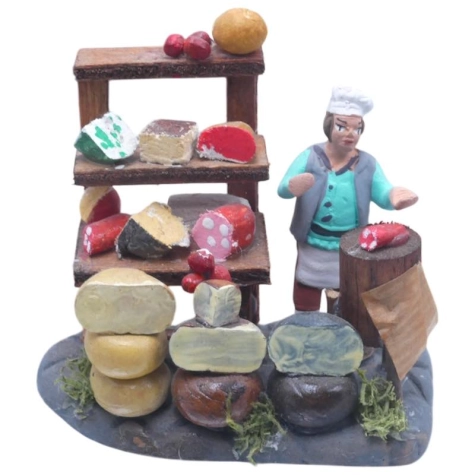 Salumiere mestiere miniatura | Pastore per presepe - Arte in movimento De Maria