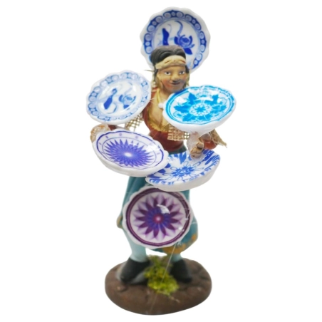 Piattara statuina presepe 12 cm | Statuine e personaggi presepe