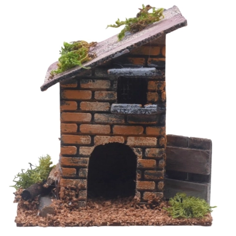 Casetta presepe del boscaiolo 12 cm | Case e paesaggi presepe