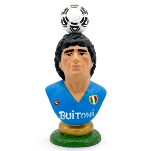 Busto di Maradona in ceramica 12 cm