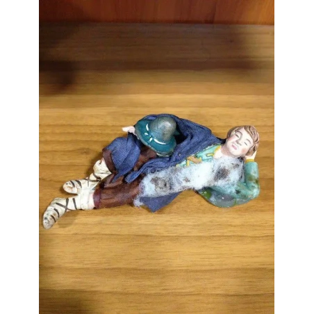 benino pastore che dorme in terracotta presepe san gregorio armeno