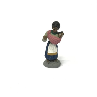 Donna di colore in terracotta 4 cm