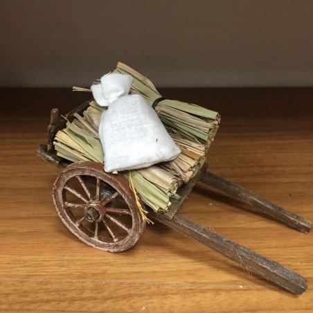 Carretto artigianale oggettistica miniatura presepe|sfondi per presepi