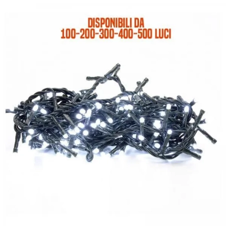 Luci LED bianche ghiacco per albero di Natale - Per uso interno ed esterno
