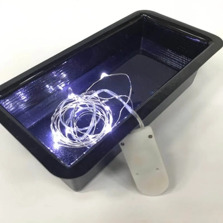20 Luci a fibra ottica funzionanti a batterie