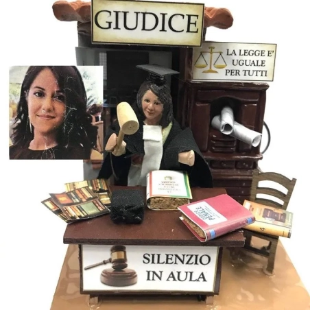 Statuina in movimento da 10 cm  con il tuo volto