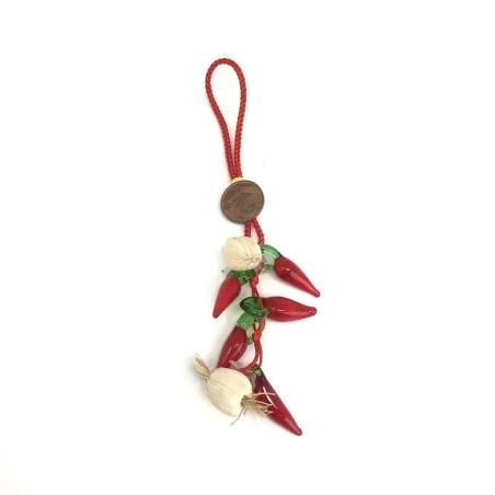 Ceppo aglio con corni in vetro 8 cm