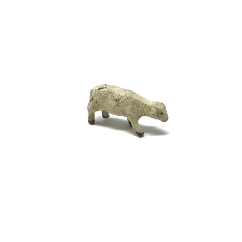 Pecora con testa abbassata in terracotta 4 cm