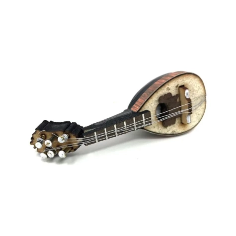 Mandolino artigianale presepe altezza 7 cm 2