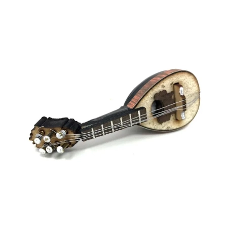 Mandolino artigianale presepe altezza 7 cm