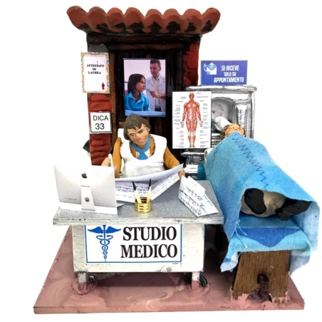 statuina Studio Medico in movimento 10 cm