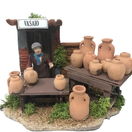 Vasaio in movimento statuina presepe