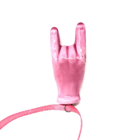 Corna in ceramica rosa 5 cm