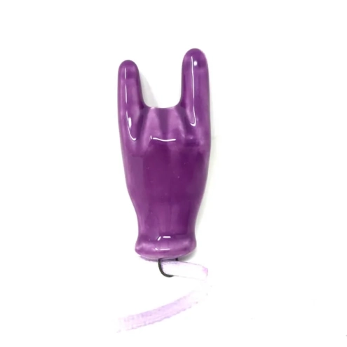 Corna in ceramica viola 5 cm