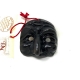 Maschera di Pulcinella in terracotta con magnete 4.5 cm