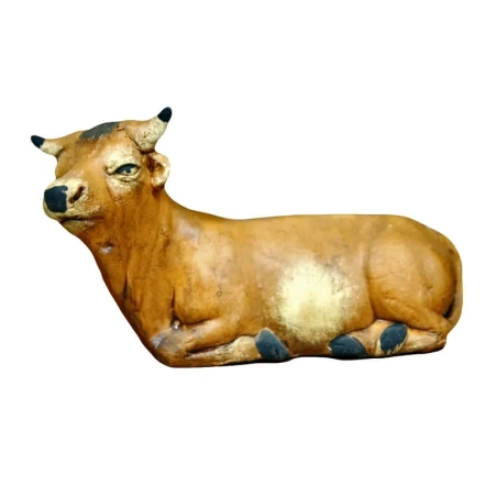 Bue della natività in terracotta 12 cm