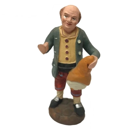 Salumiere con prociutto in terracotta 10 cm
