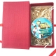 Tamburello da 4.5 con dipinto di Pulcinella in scatola regalo