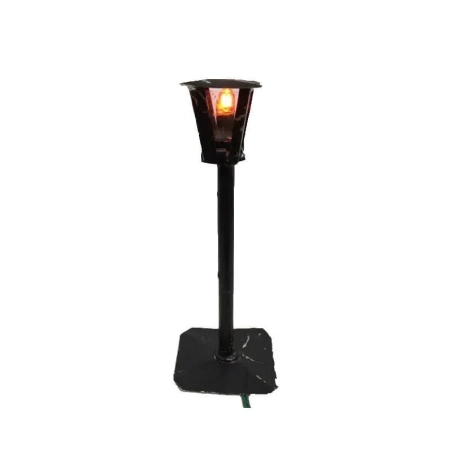 Lampione in ferro  con luce 11 cm