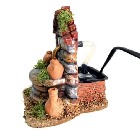 Fontana di campagna in terracotta 15 cm 2