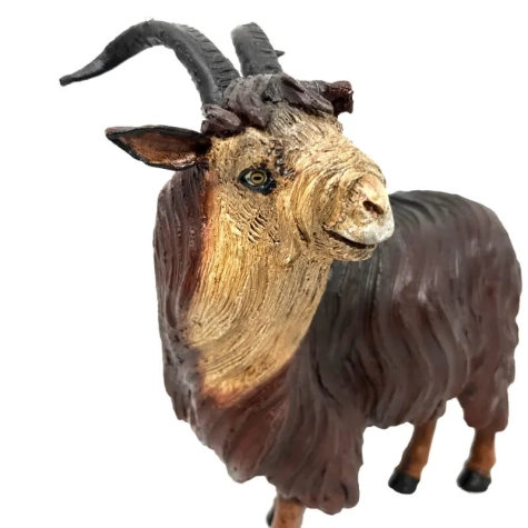Capra di montagna in terracotta con occhi di vetro 2