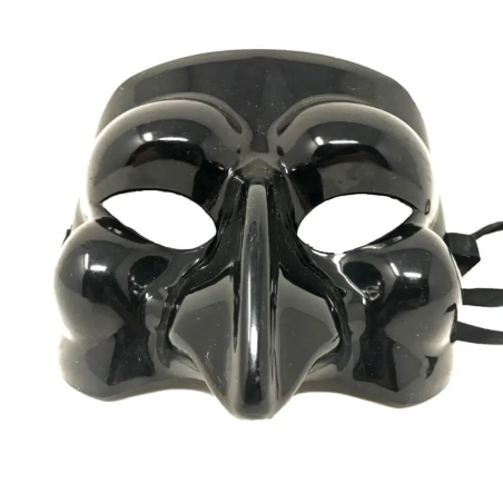 Maschera di Pulcinella in plastica da indossare