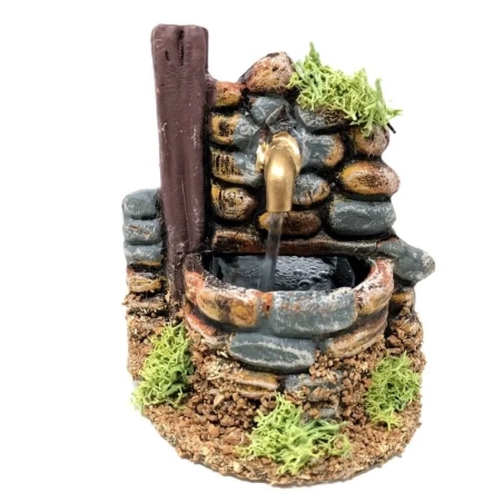 Fontana per presepe artigianale in terracotta 10 cm